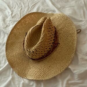Straw cowboy hat